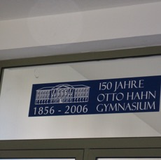 150 Jahre Otto Hahn Gymnasium