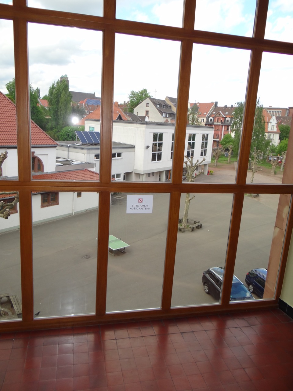 Blick in den Schulhof
