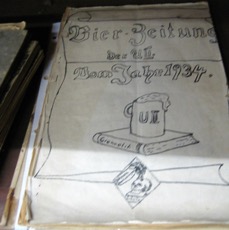Alte Bierzeitung von 1934