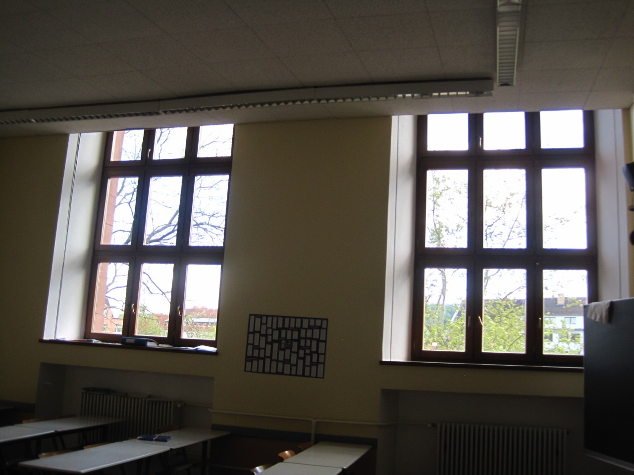 Klassenraum in ehemaliger Aula